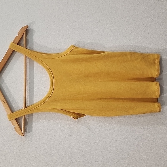 American Eagle Outfitters Mustard Yellow Fitted Tank - Picture 1 of 7